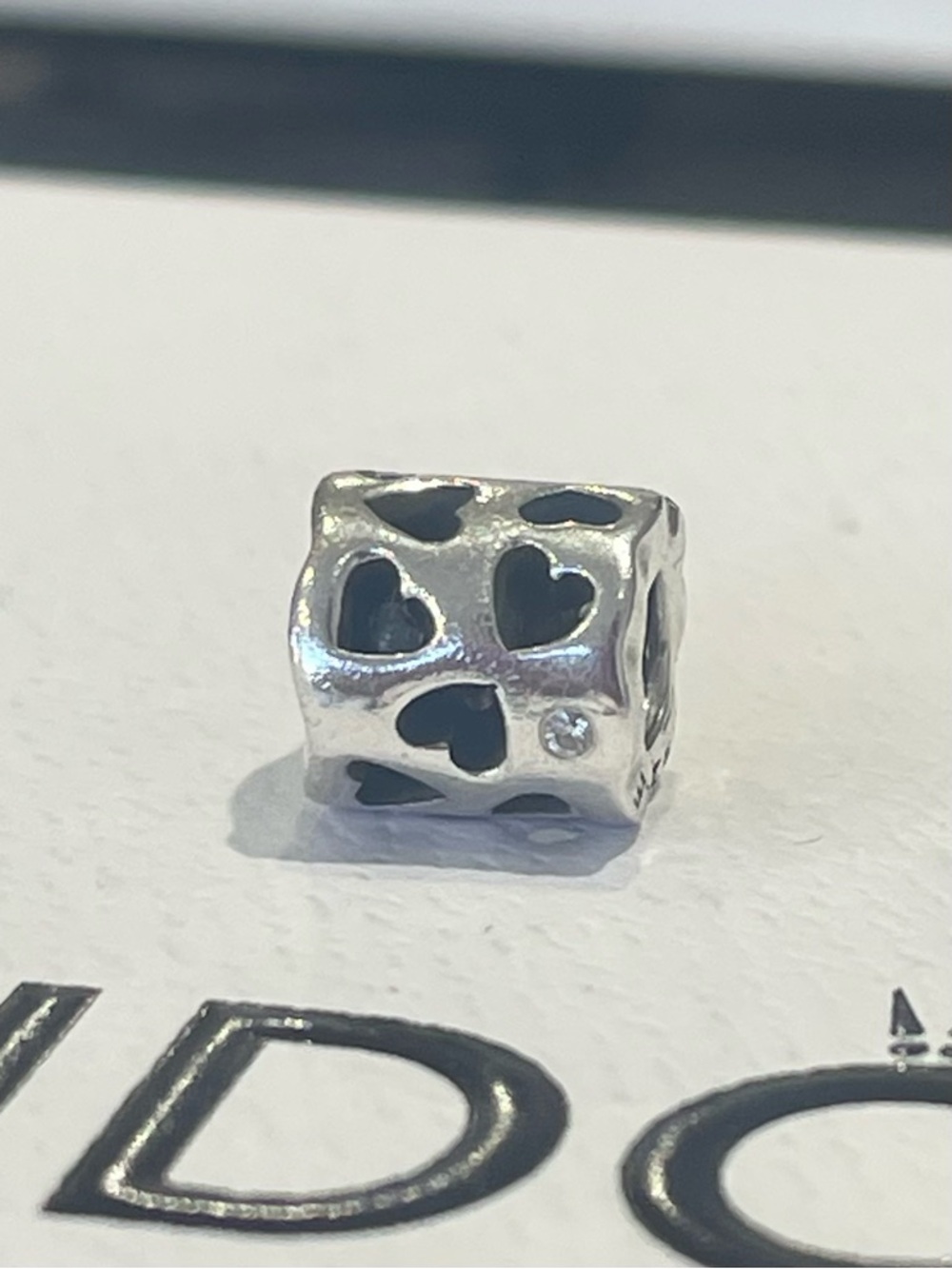 Retired Pandora Silver Tunnel of Love Charm
